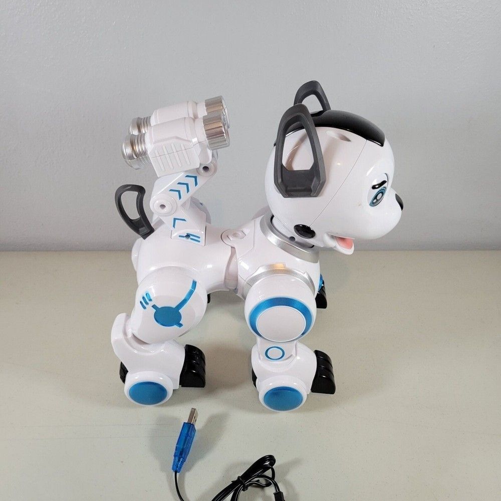 Robot Dog Toy For Kids No Remote Works By Push of Button With Battery Recharger